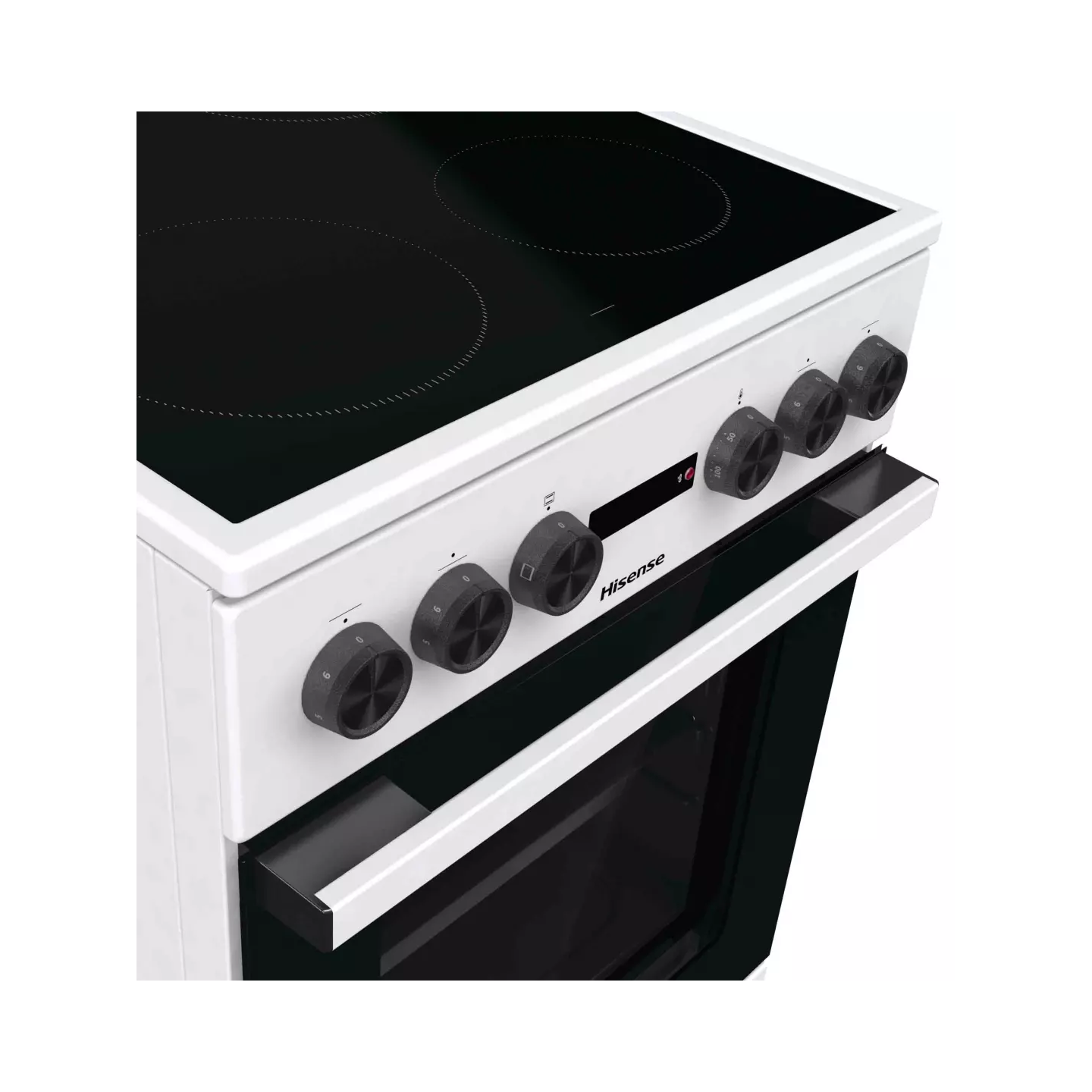Cuisinière vitrocéramique Hisense HEC5A11WG 50 cm 68 L | Nimestore