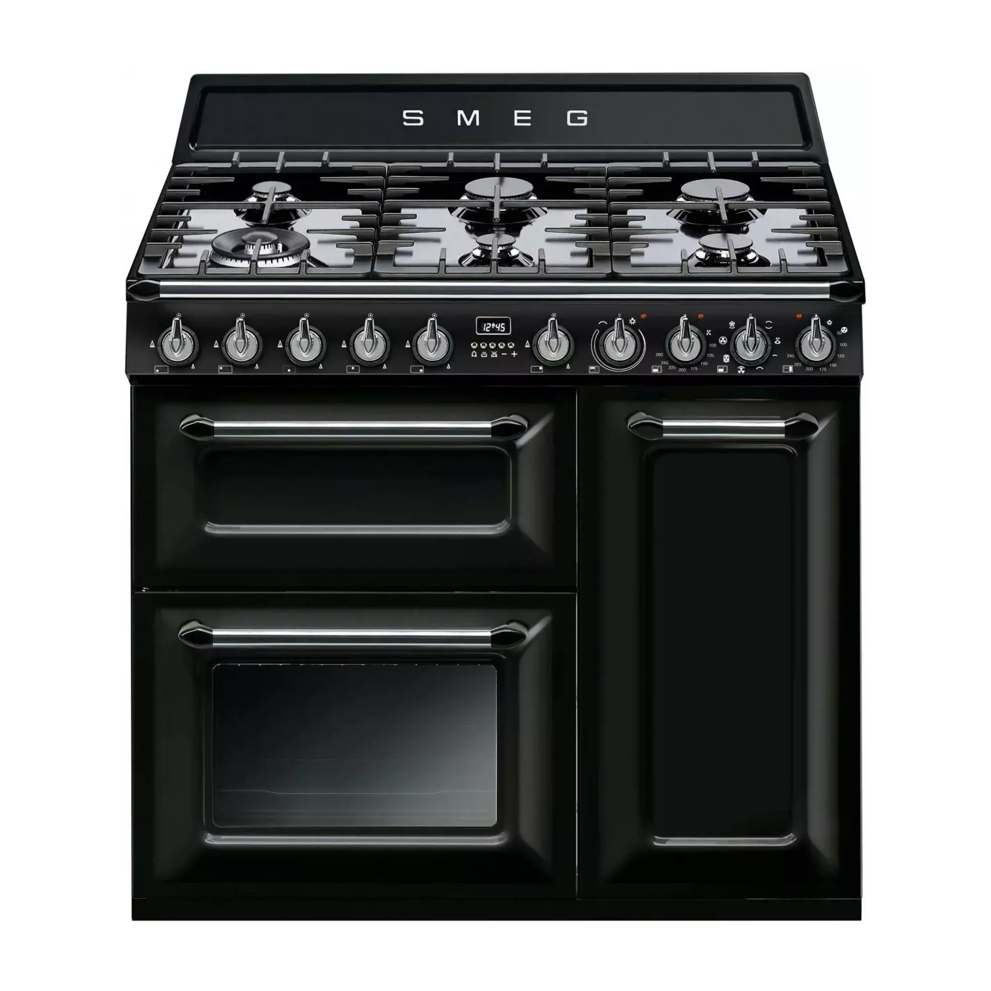 Piano de cuisson Smeg TR 93 BL Victoria 6 feux 3 fours | Nimestore