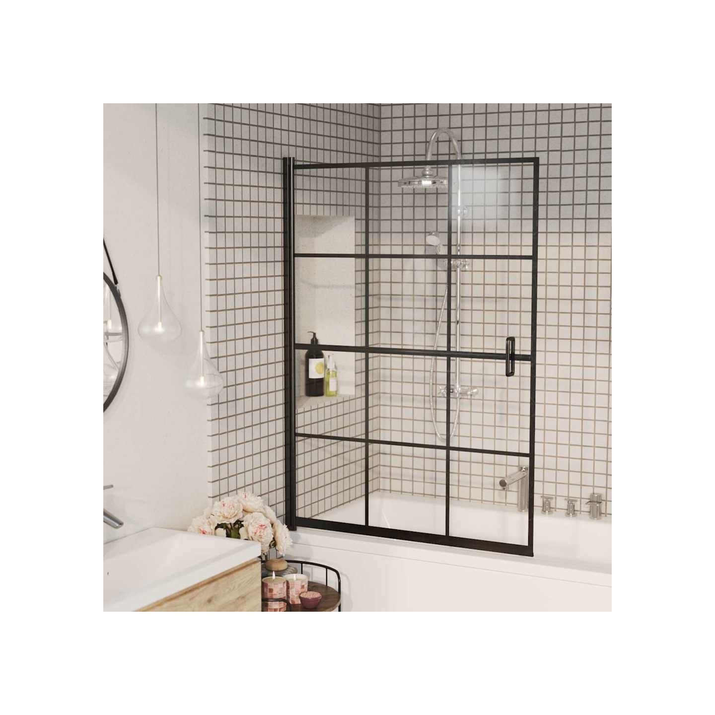 Cabine de douche ESG 100x140 cm Noir