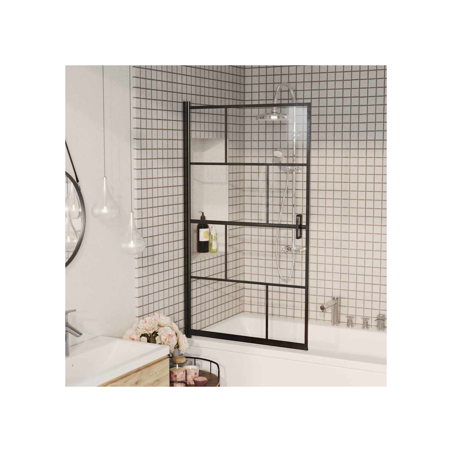 Cabine de douche ESG 80x140 cm Noir
