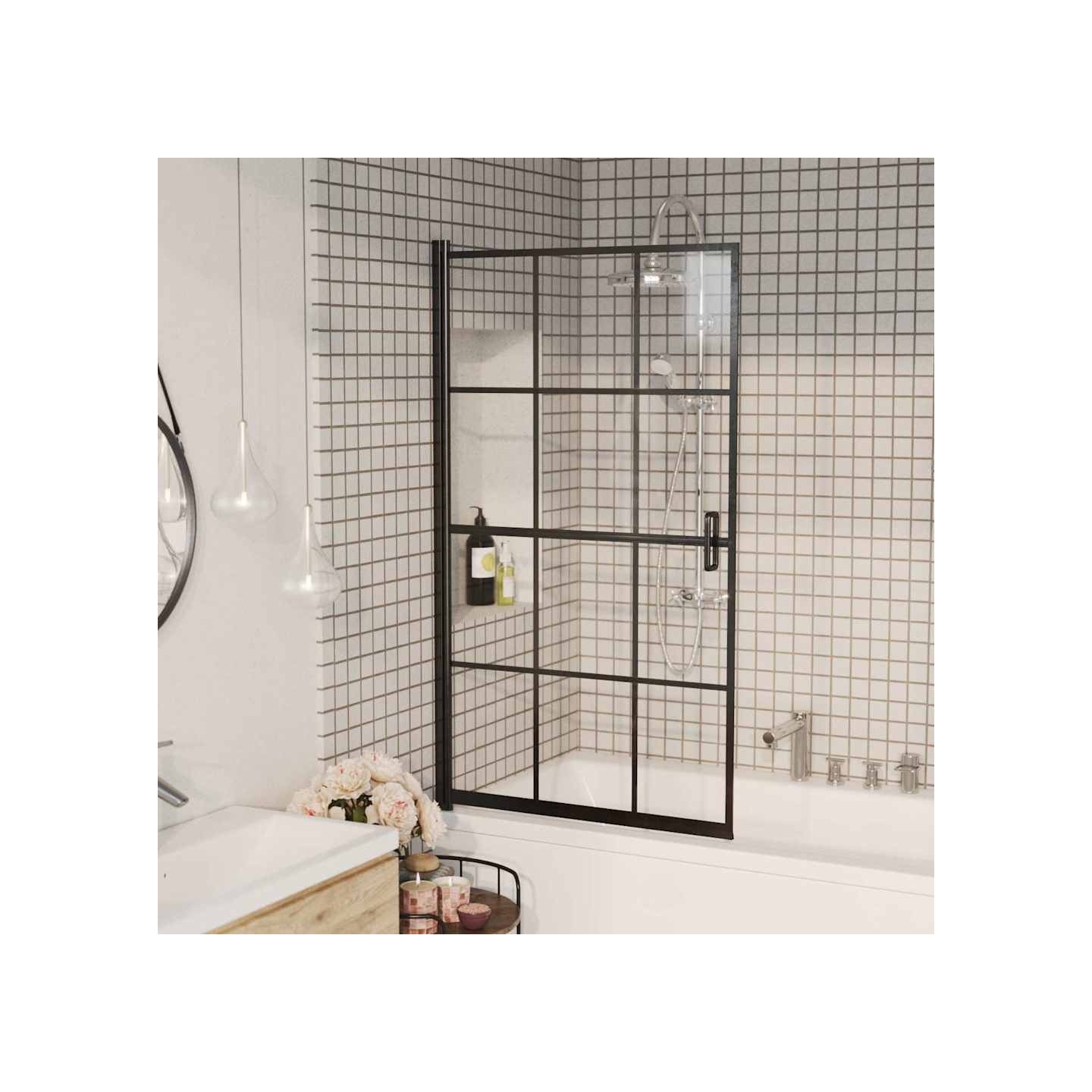 Cabine de douche ESG 80x140 cm Noir