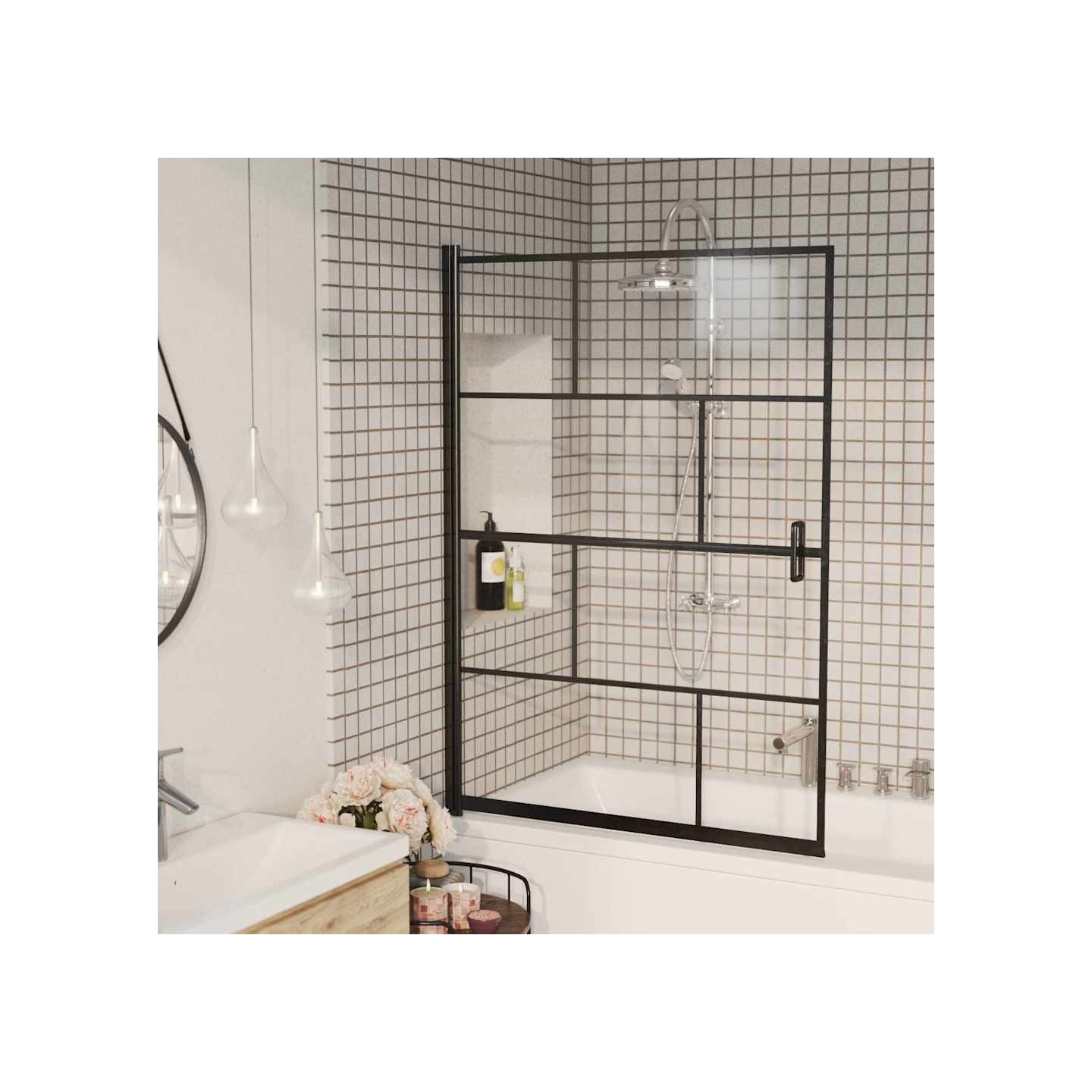 Cabine de douche ESG 100x140 cm Noir