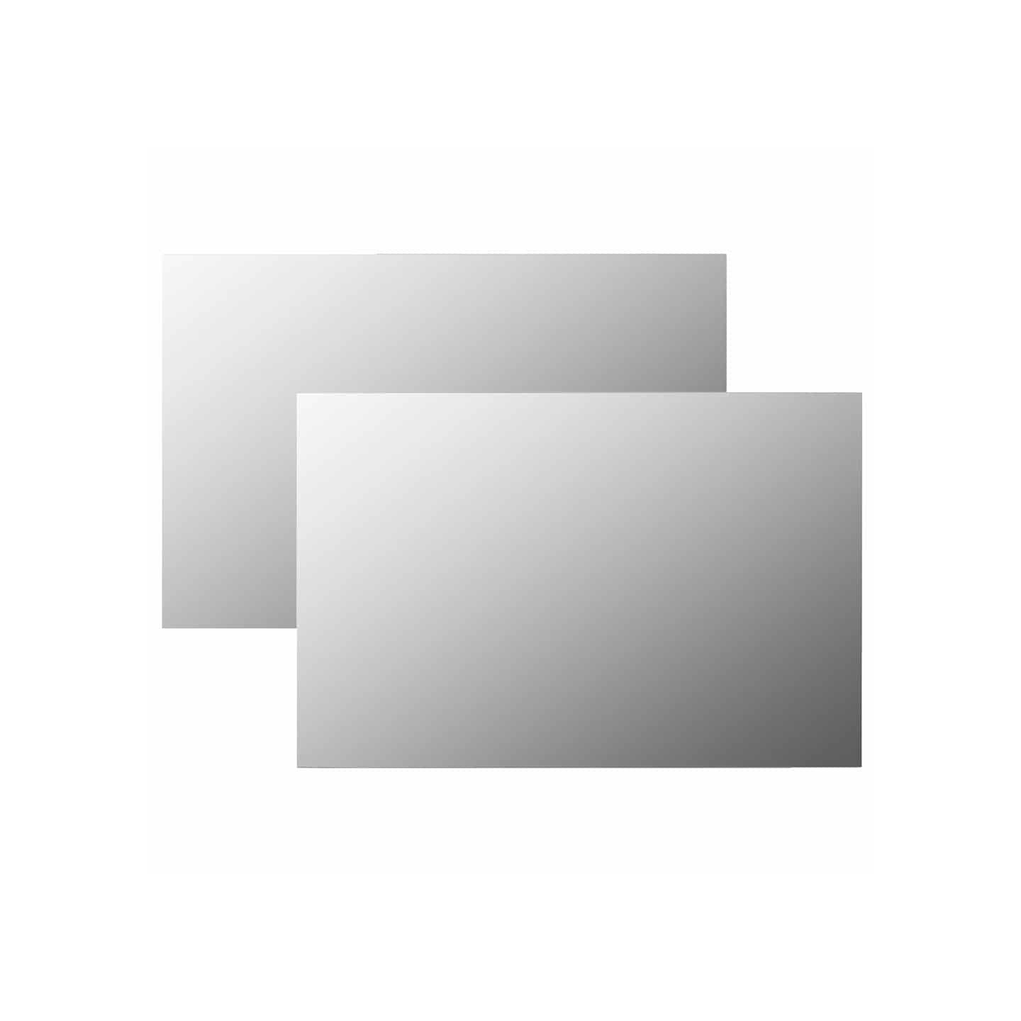 Miroirs muraux 2 pcs 60x40 cm Rectangulaire Verre