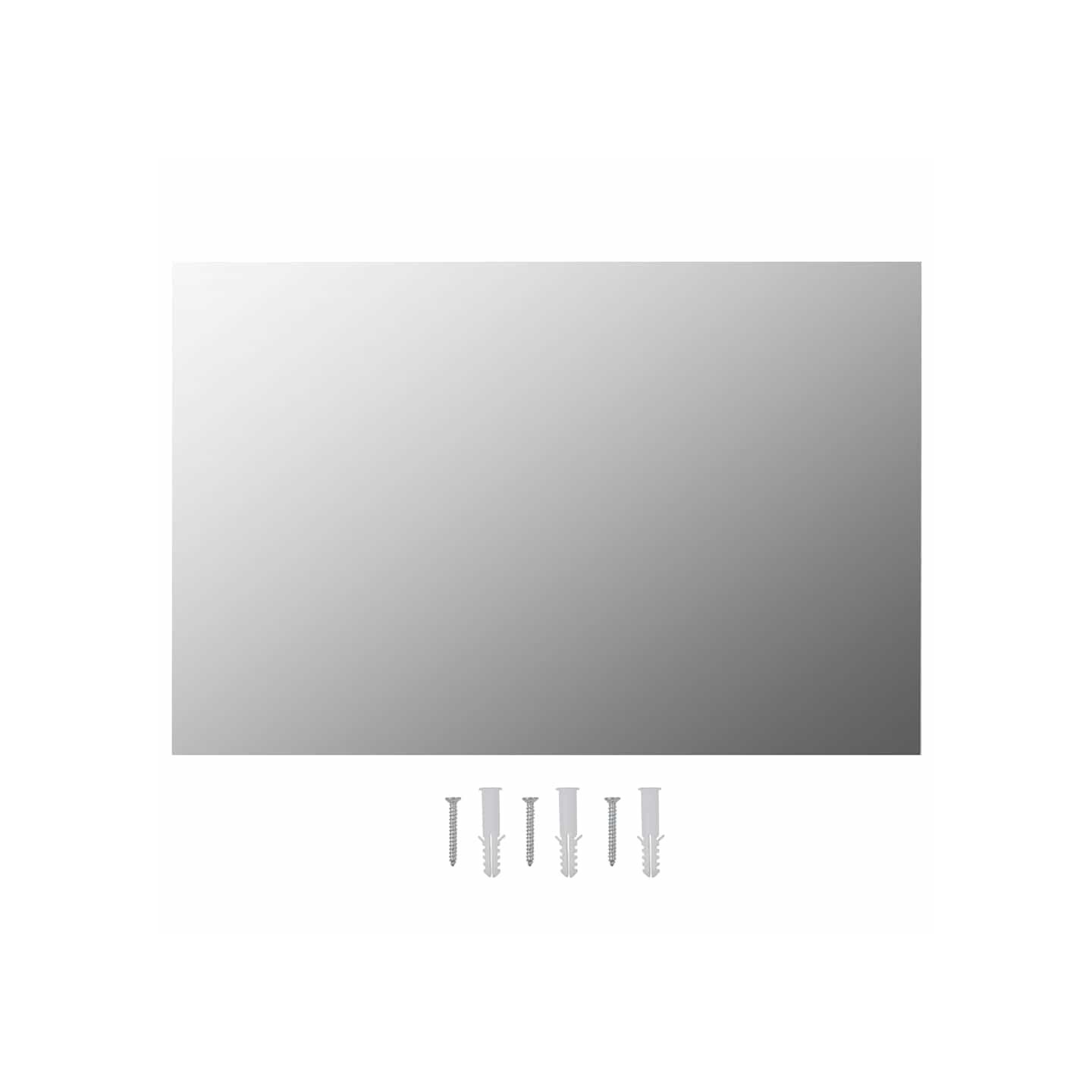 Miroirs muraux 2 pcs 60x40 cm Rectangulaire Verre