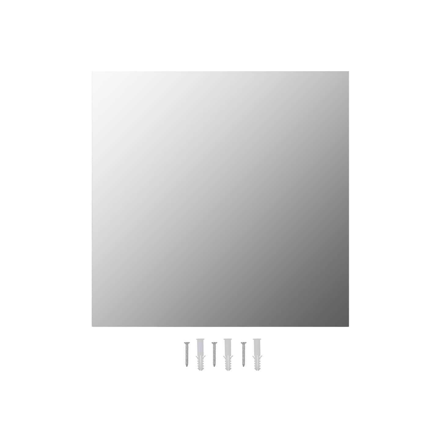 Miroirs muraux 2 pcs 60x60 cm Carré Verre