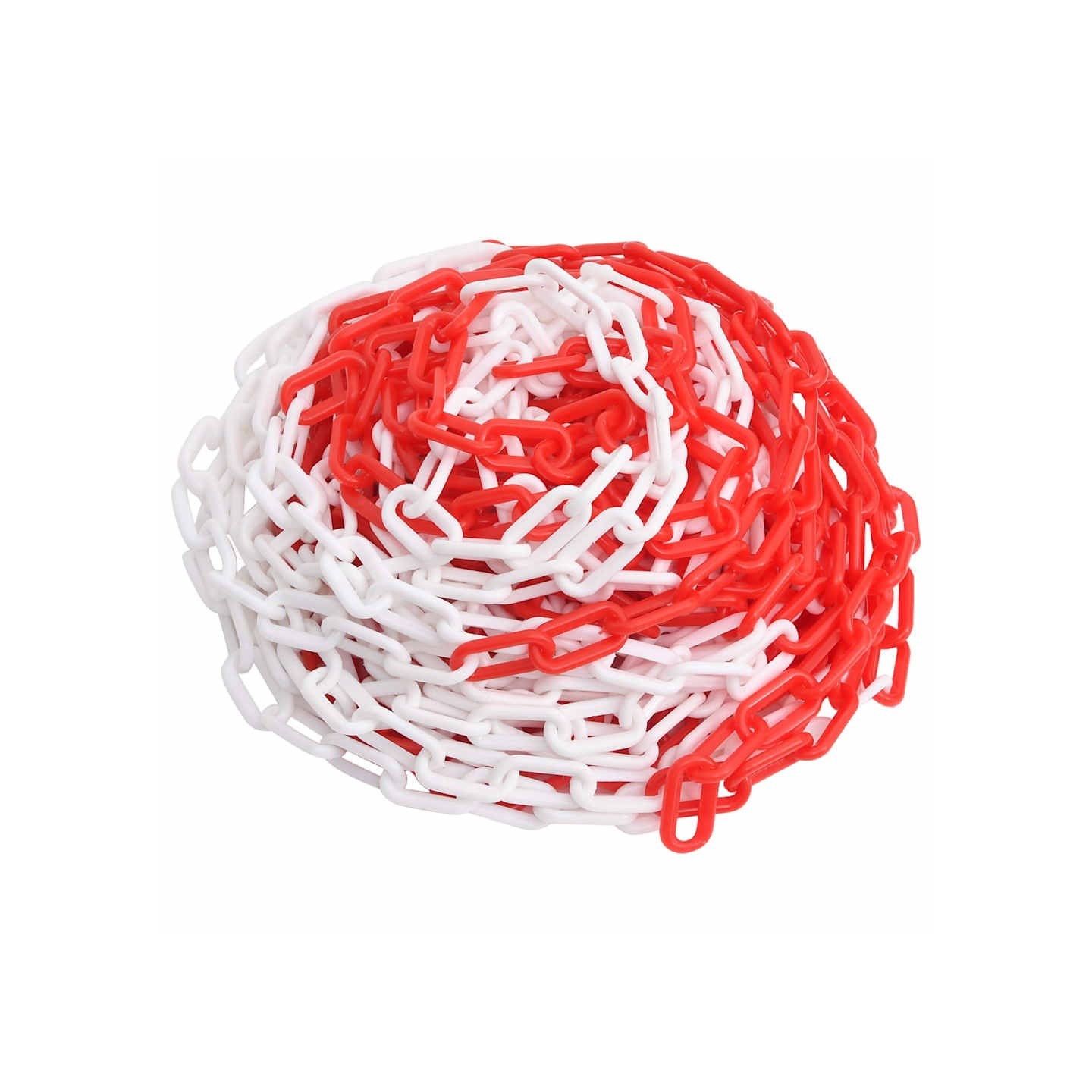 Chaîne d'avertissement Rouge et blanc 100 m Ø4 mm Plastique
