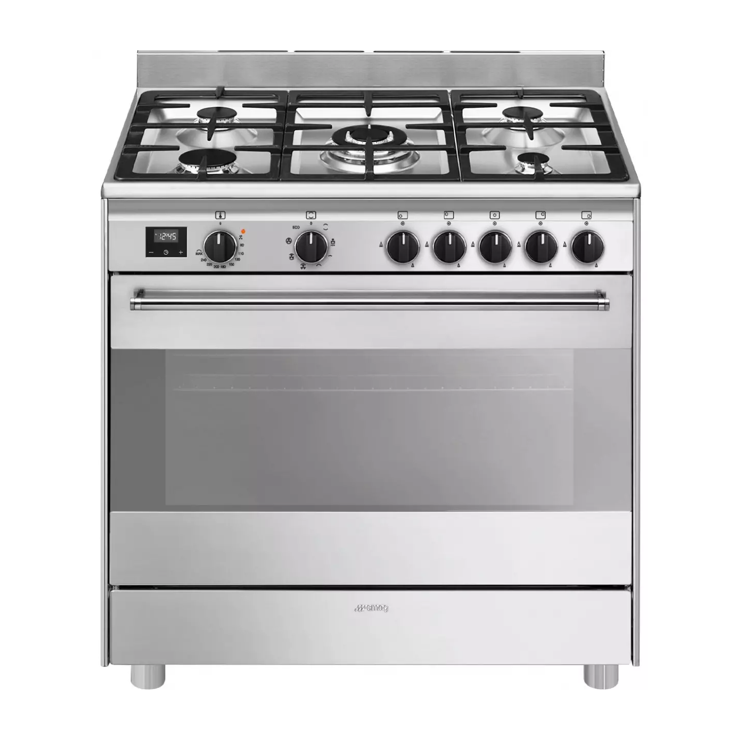 Piano de cuisson Smeg BG91X2 inox 5 feux four 115 L | Nimestore