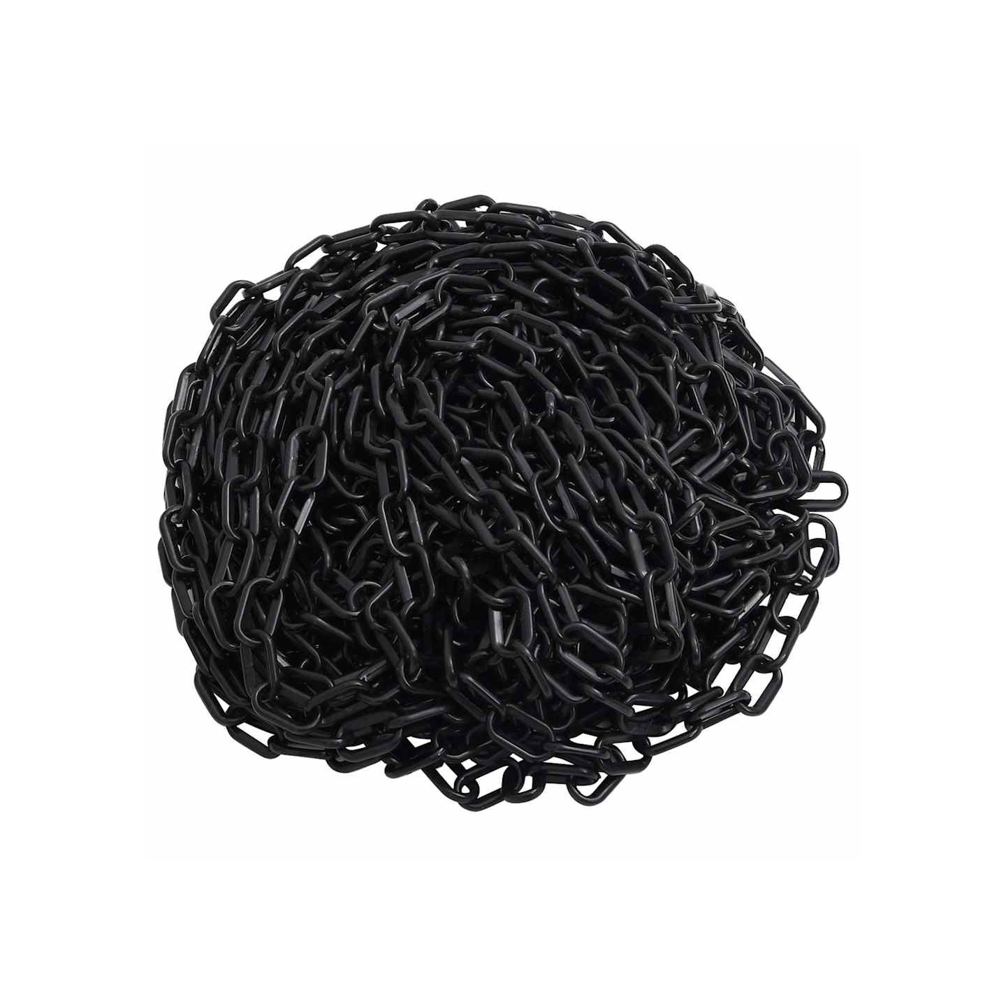 Chaîne d'avertissement Noir 100 m Ø8 mm Plastique