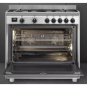 Piano de cuisson Smeg BG91X2 inox 5 feux four 115 L | Nimestore