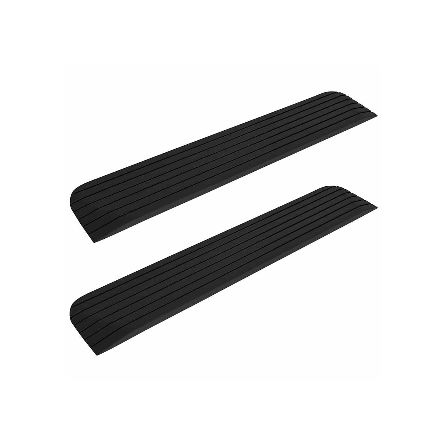 Rampes de seuil 2 pcs 110x21x2,5 cm Caoutchouc