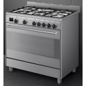 Piano de cuisson Smeg BG91X2 inox 5 feux four 115 L | Nimestore