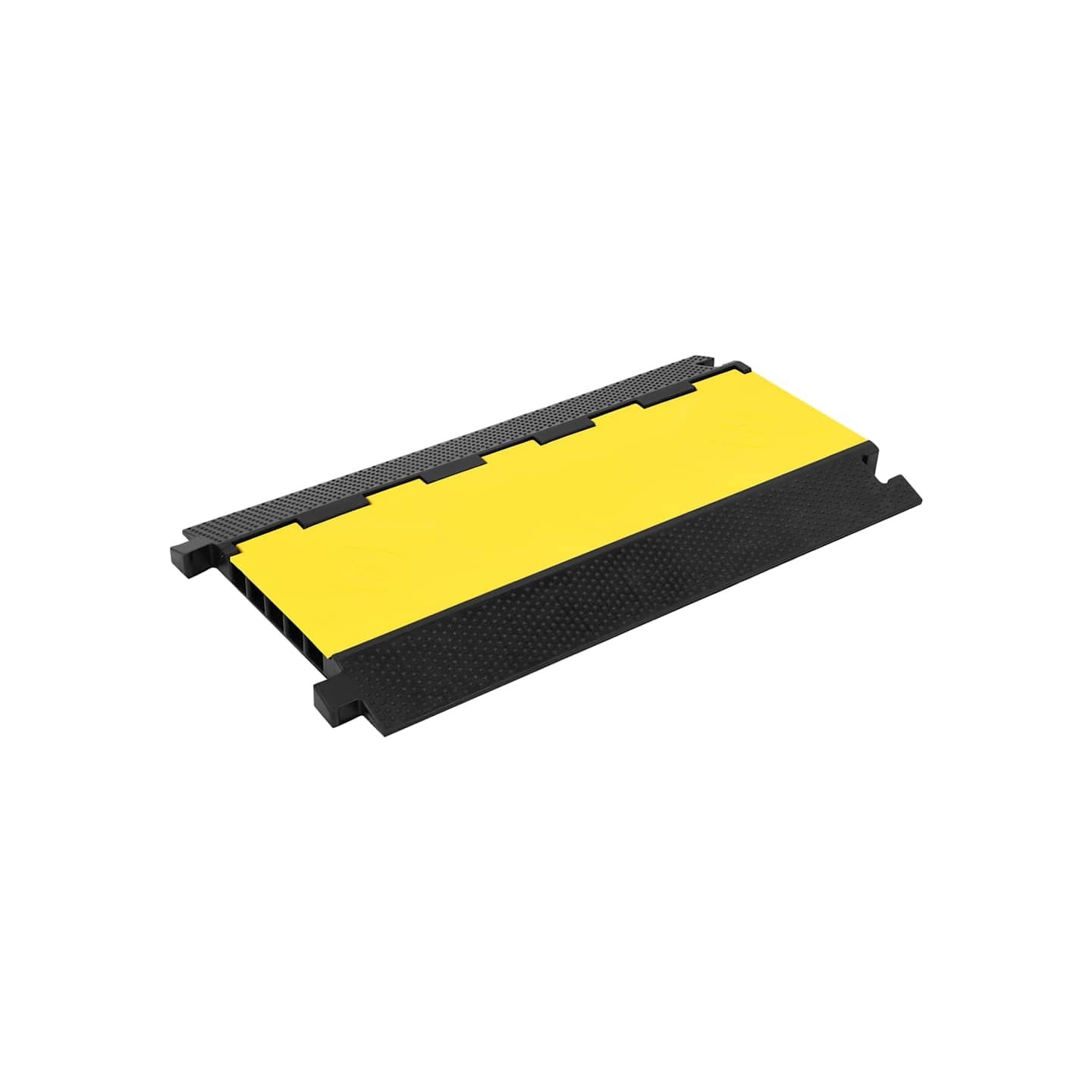 Rampe de protection de câble avec 5 canaux 90 cm caoutchouc