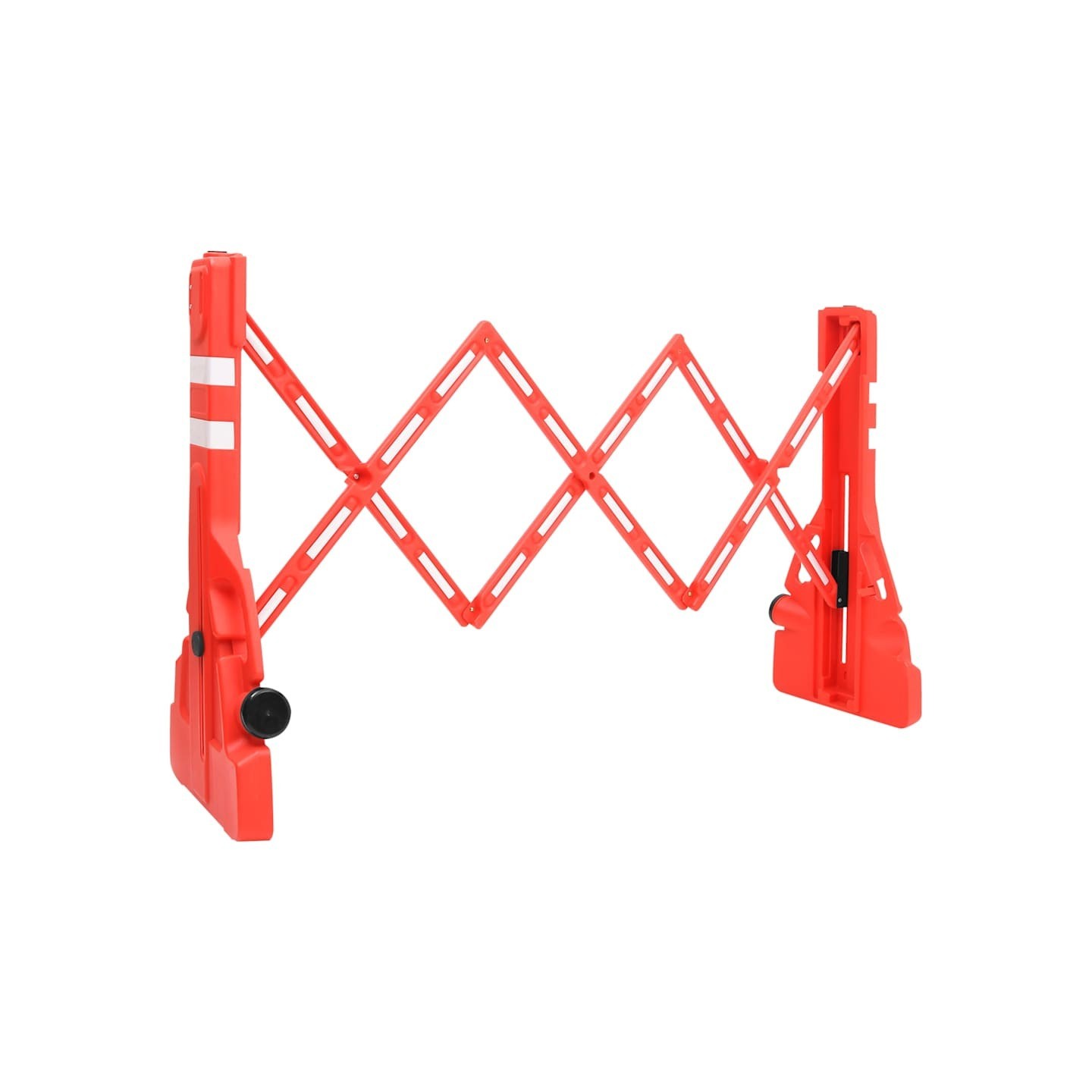 Barrière de circulation pliable Rouge 210x50x105 cm