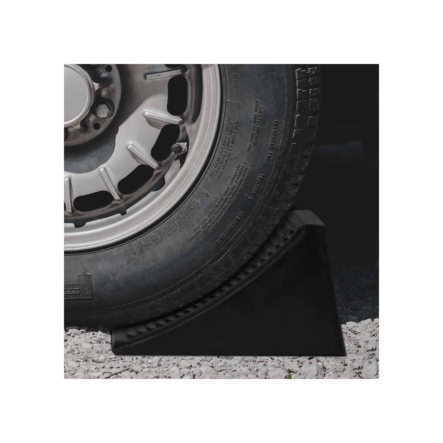 Cales de roue 4 pcs 16x9x9 cm Caoutchouc