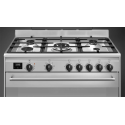 Piano de cuisson Smeg BG91X2 inox 5 feux four 115 L | Nimestore