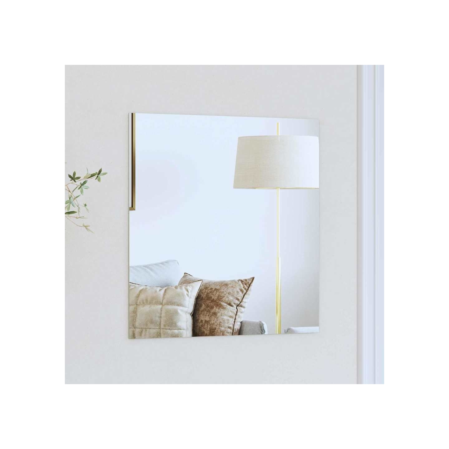 Miroir mural Carré 50 x 50 cm verre trempé