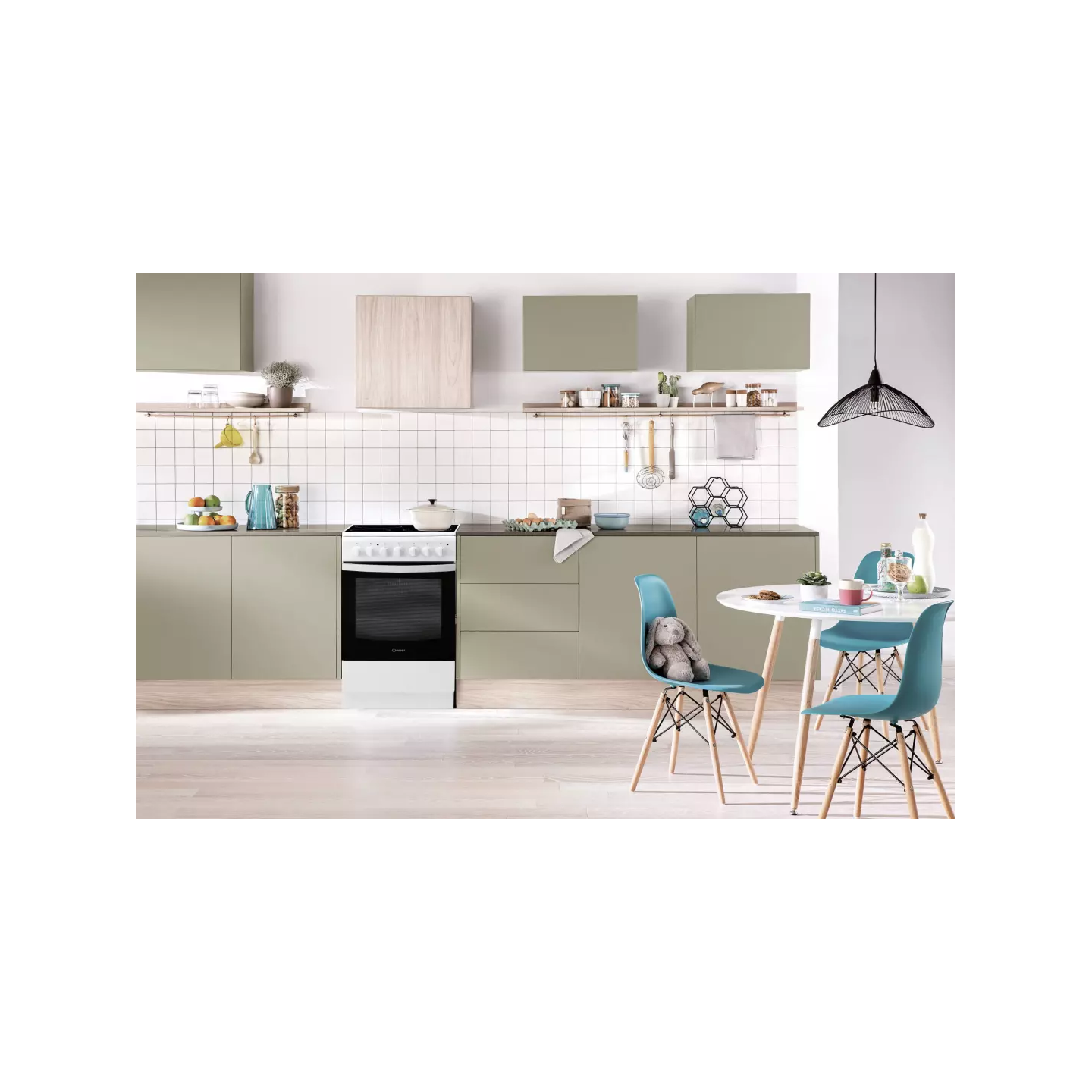 Cuisinière vitrocéramique Indesit IS5V5PCWFR four 60 L | Nimestore