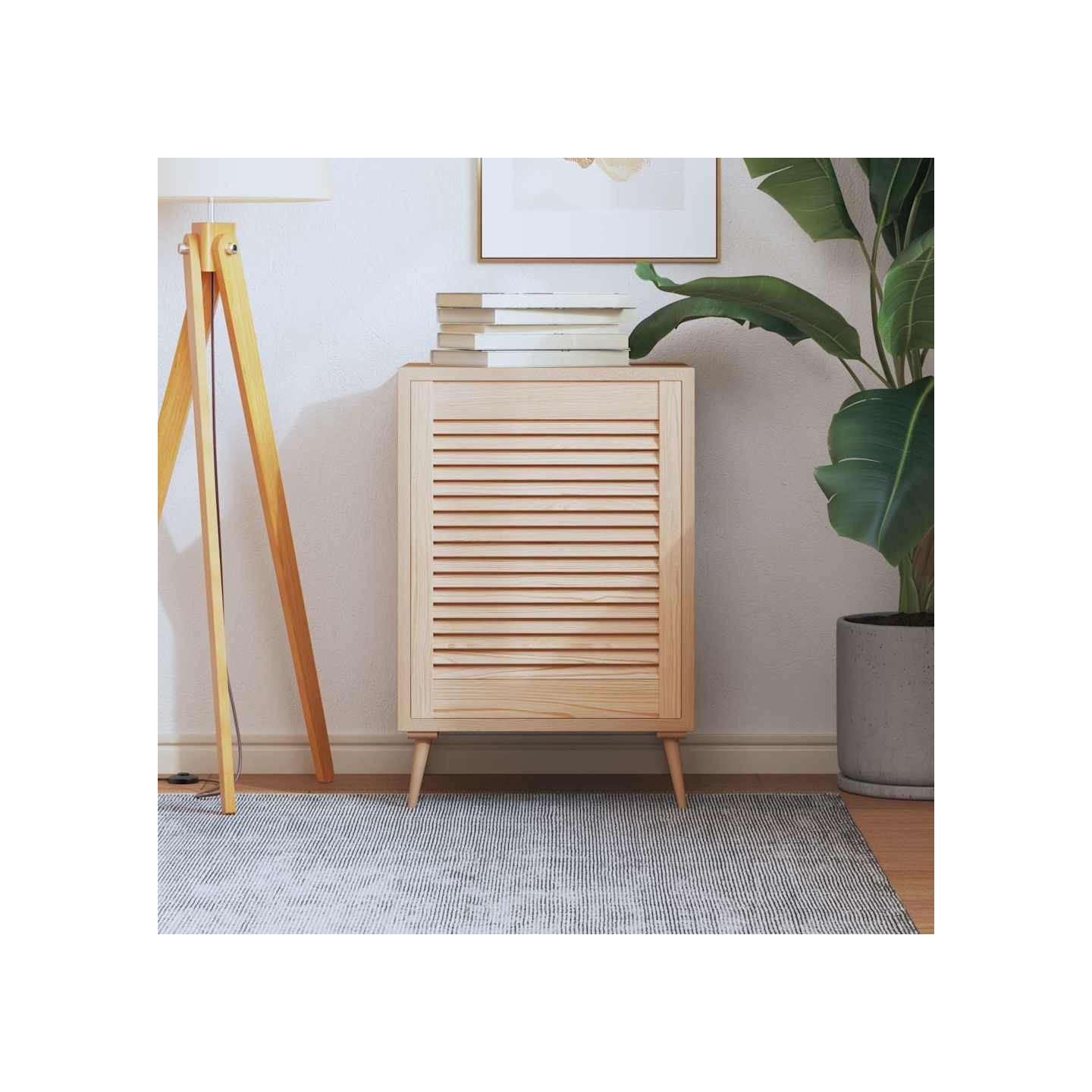 Porte d'armoire à persiennes 61,5x49,4 cm bois de pin massif
