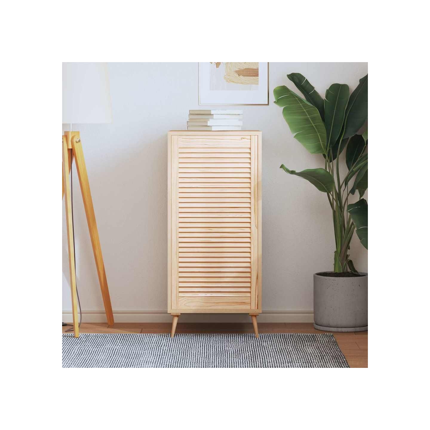 Porte d'armoire à persiennes 99,3x49,4 cm bois de pin massif