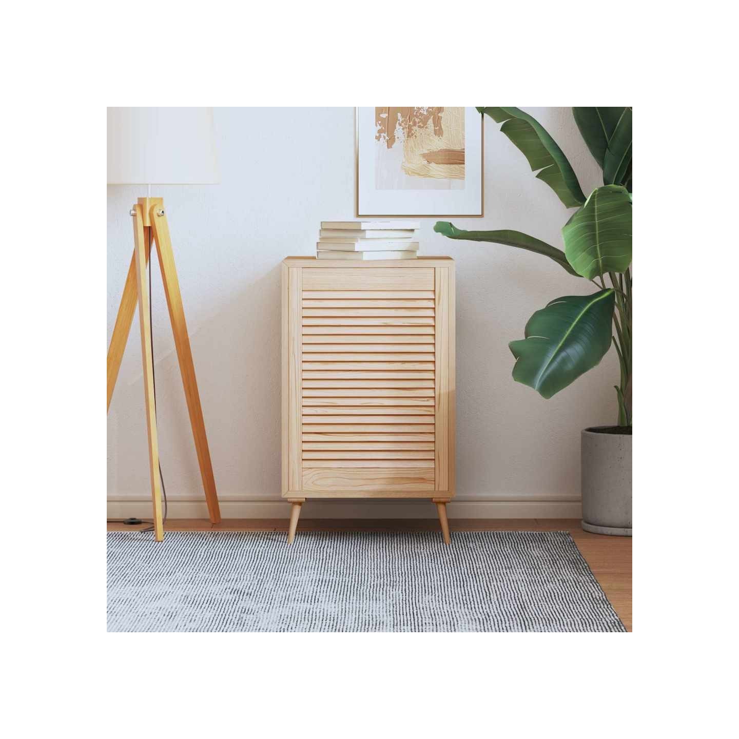 Porte d'armoire à persiennes 69x49,4 cm bois de pin massif