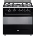 Piano de cuisson Smeg BG91CTN2 noir 5 feux four 115 L | Nimestore