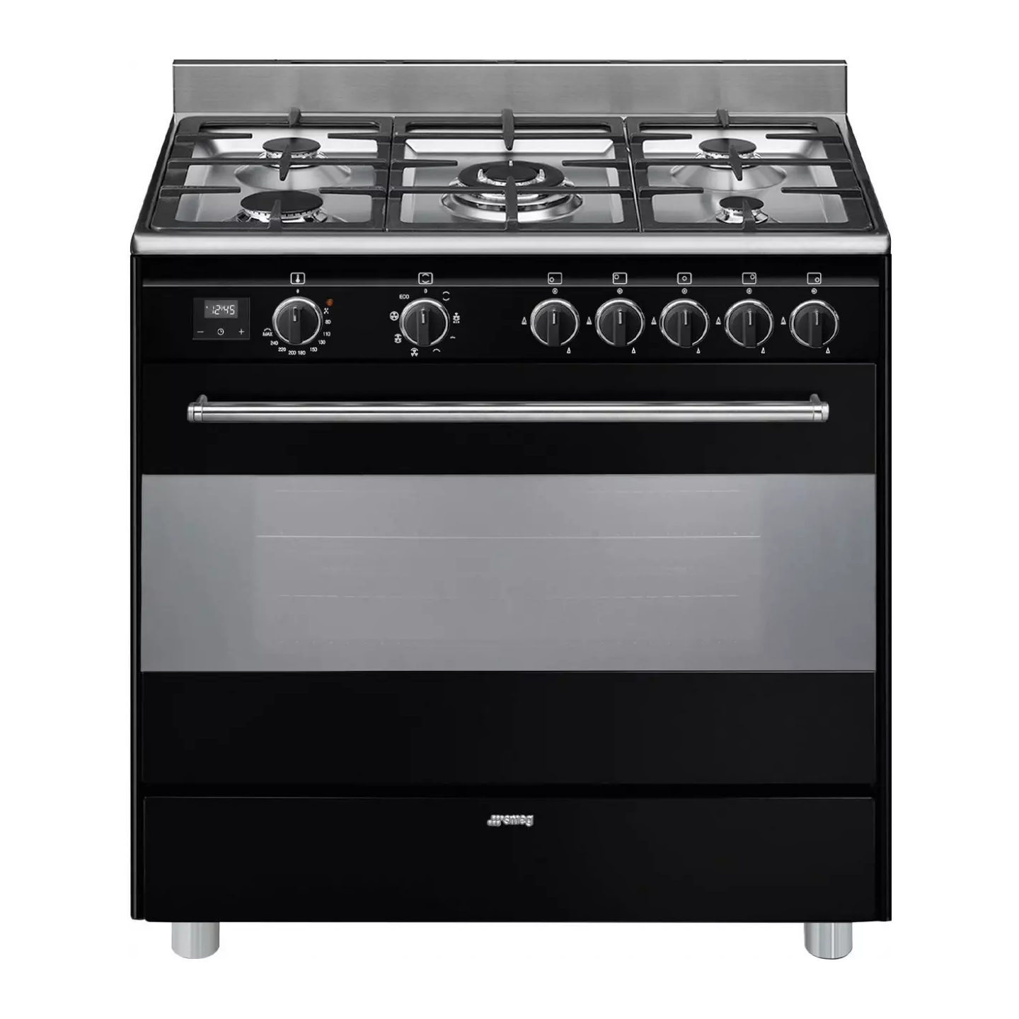 Piano de cuisson Smeg BG91CTN2 noir 5 feux four 115 L | Nimestore