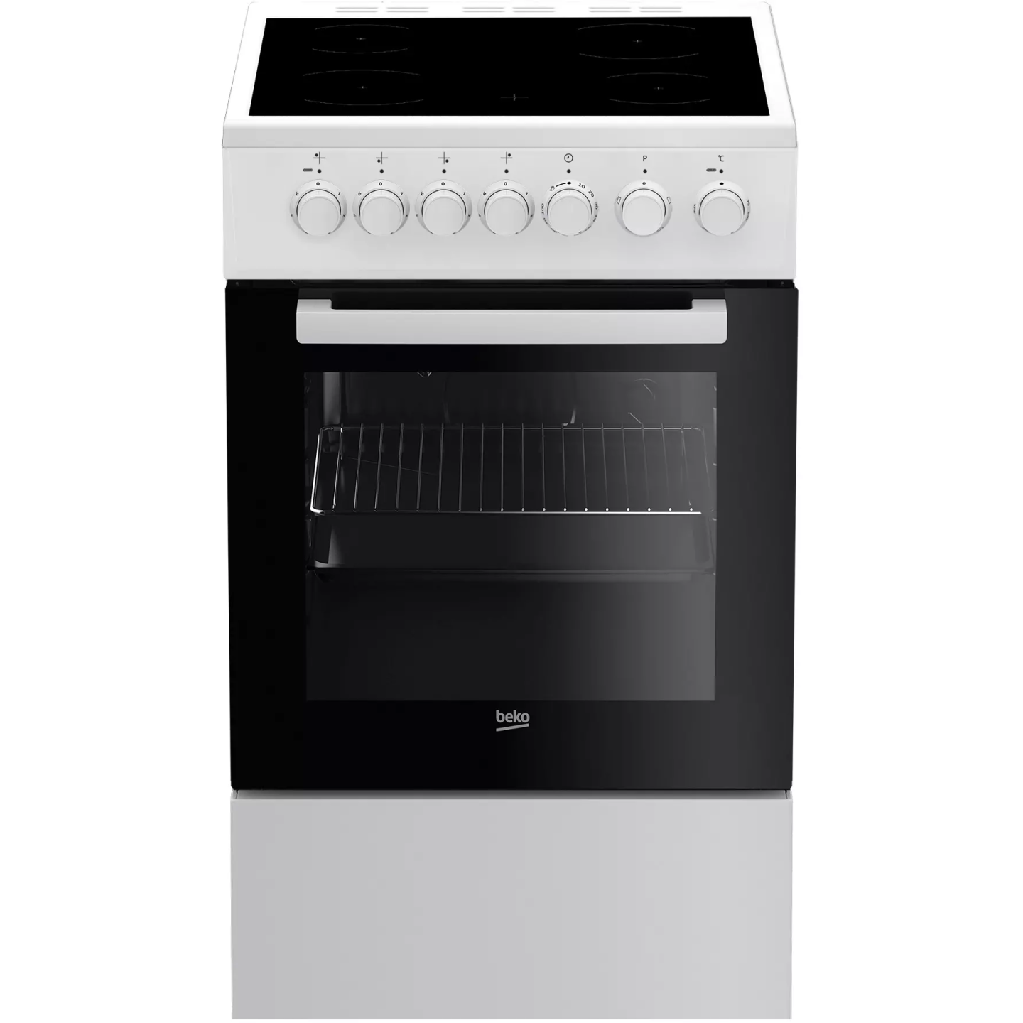 Cuisinière vitrocéramique Beko FSS 57100 GW four 60 L | Nimestore