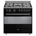 Piano de cuisson Smeg BG91CTN2 noir 5 feux four 115 L | Nimestore