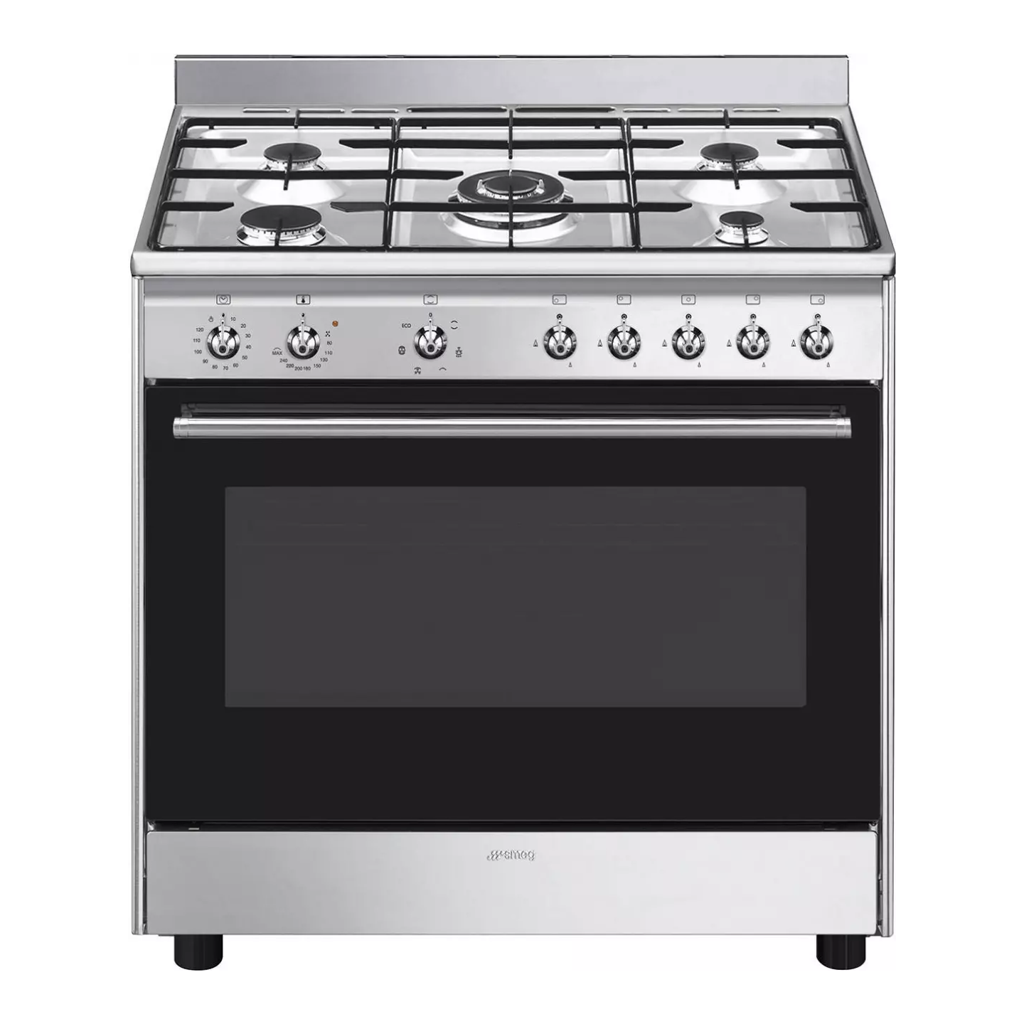 Piano de cuisson Smeg CX90GM inox 5 feux four 115 L | Nimestore