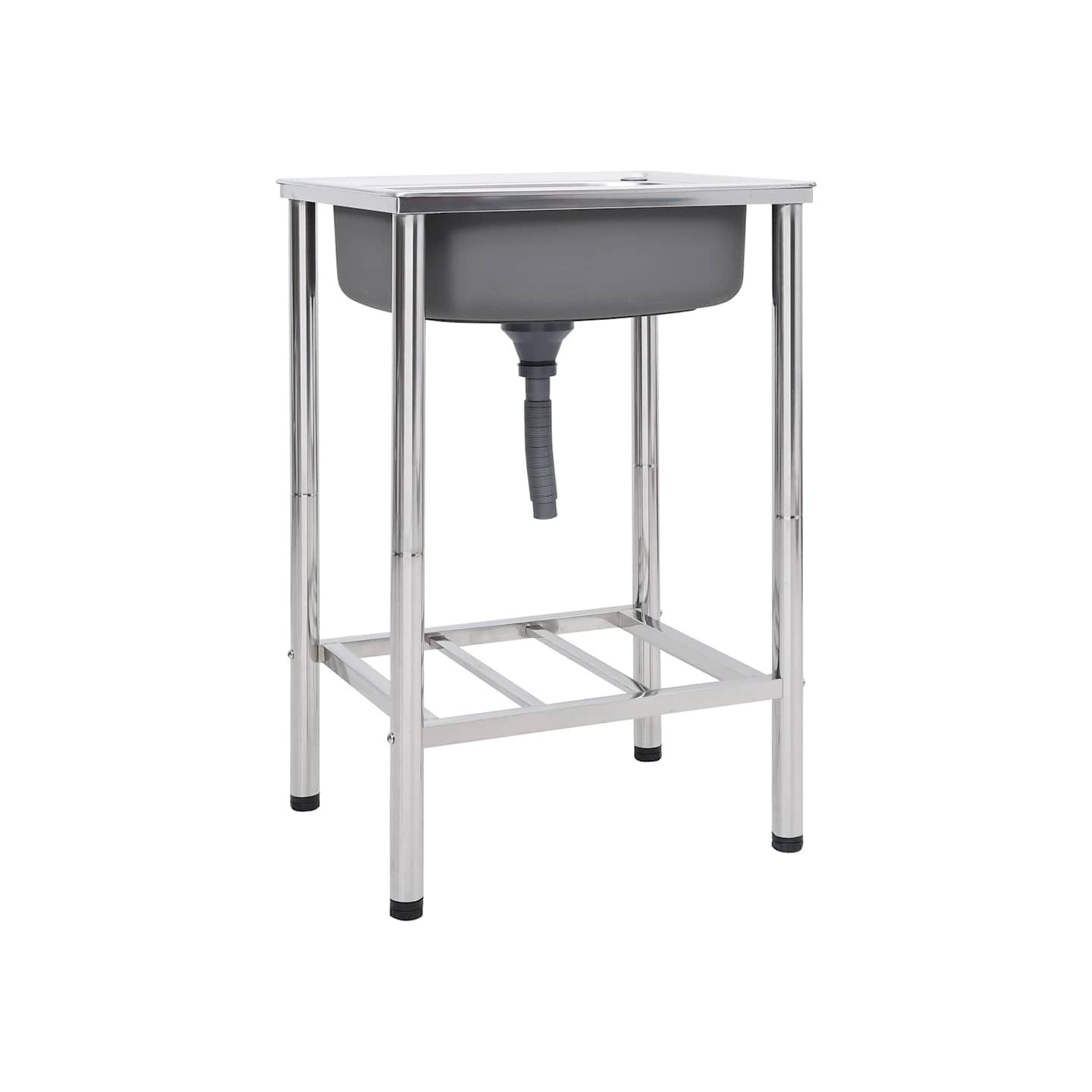 Évier de camping Seul lavabo Acier inoxydable