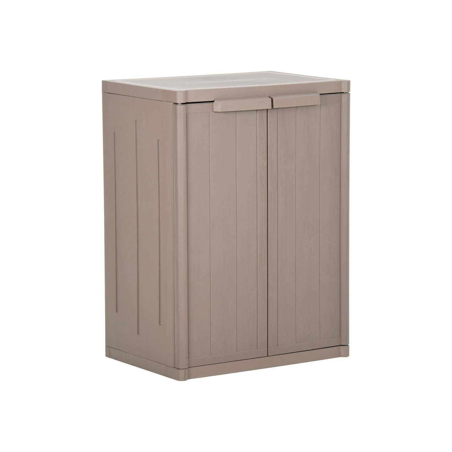 Armoire de rangement jardin Marron 65x45x88cm PP Aspect de bois