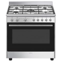 Piano de cuisson Smeg CX90GM inox 5 feux four 115 L | Nimestore