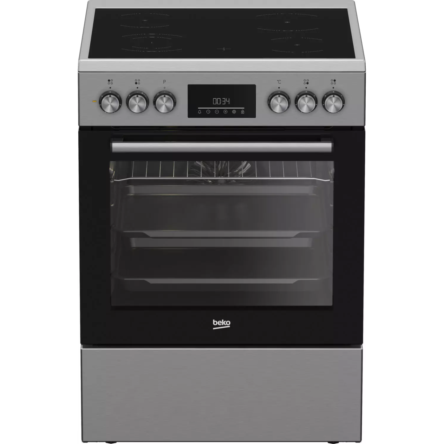 Cuisinière vitrocéramique Beko FBE67310GX inox 66 L | Nimestore