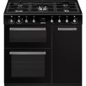 Piano de cuisson Smeg CX93GMBL noir 5 feux 3 fours | Nimestore