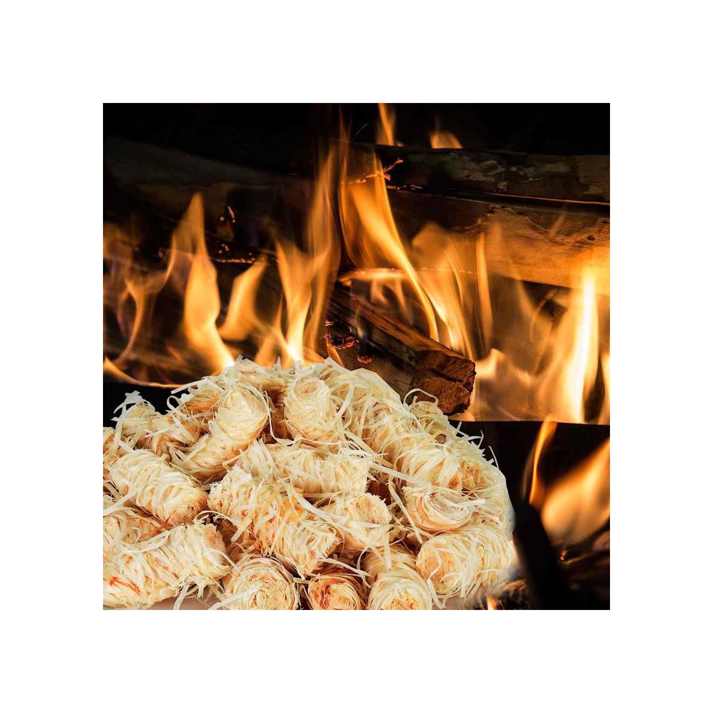 Allume-feux en laine de bois BIO Pin & paraffine 20 kg