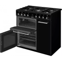 Piano de cuisson Smeg CX93GMBL noir 5 feux 3 fours | Nimestore