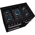 Piano de cuisson Smeg CX93GMBL noir 5 feux 3 fours | Nimestore