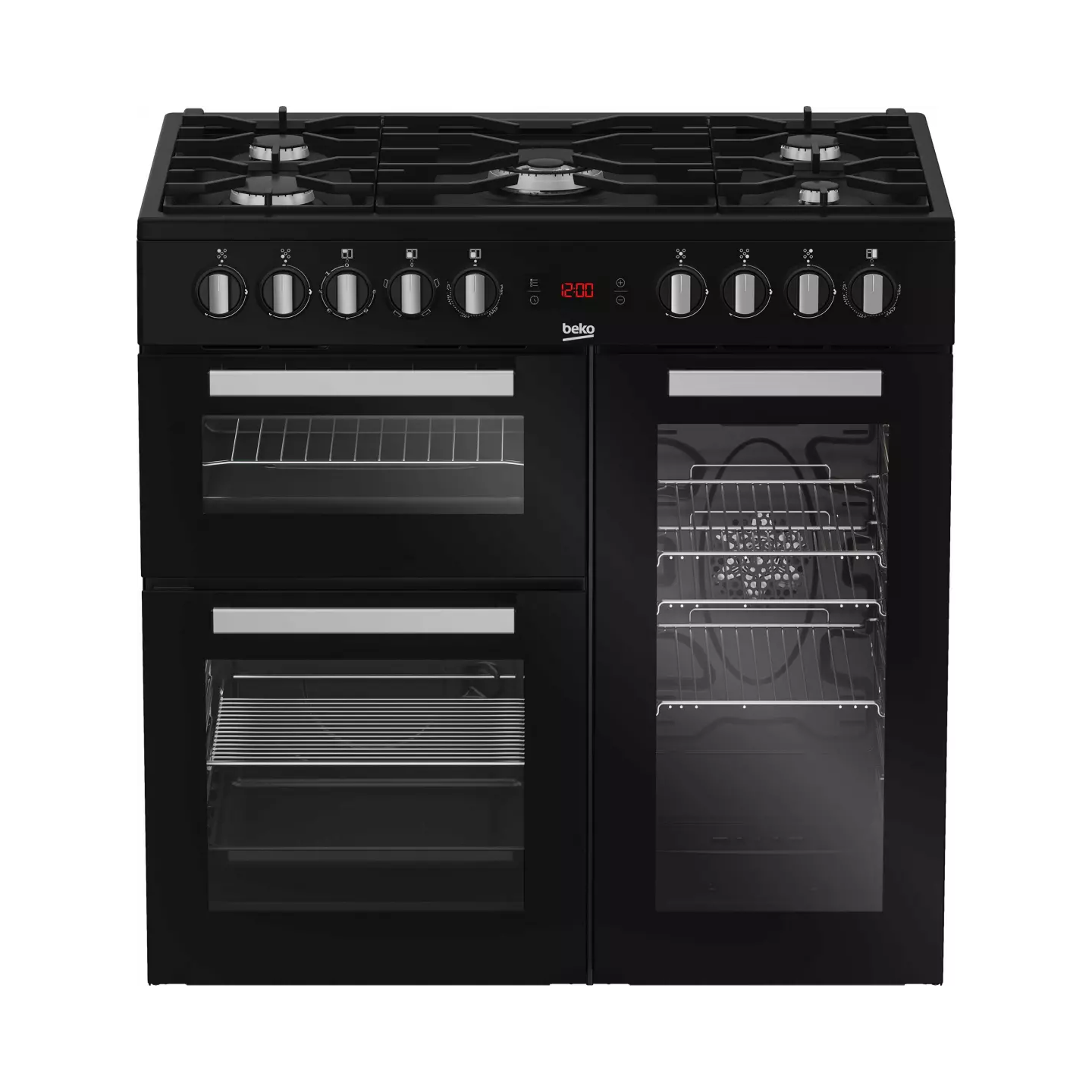 Piano de cuisson Beko PS235315DB noir 5 feux 3 fours | Nimestore