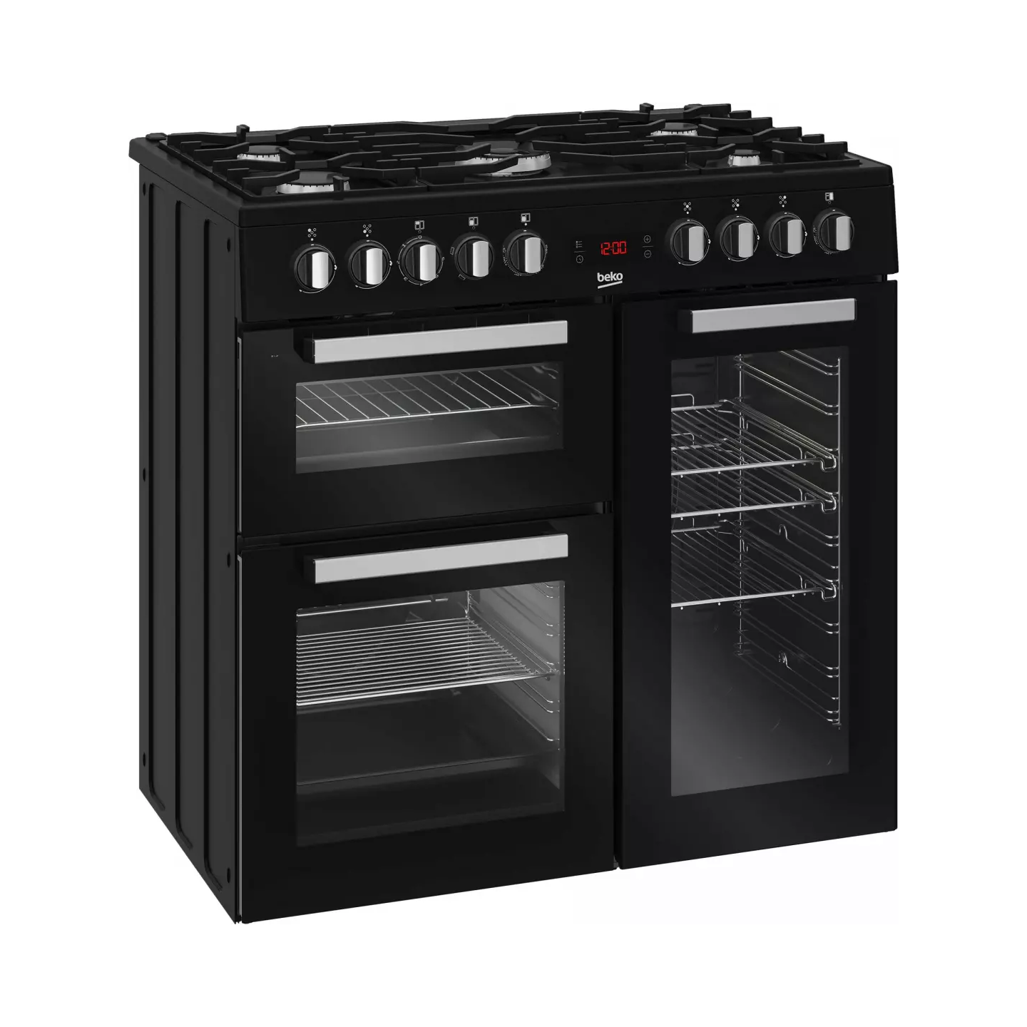 Piano de cuisson Beko PS235315DB noir 5 feux 3 fours | Nimestore