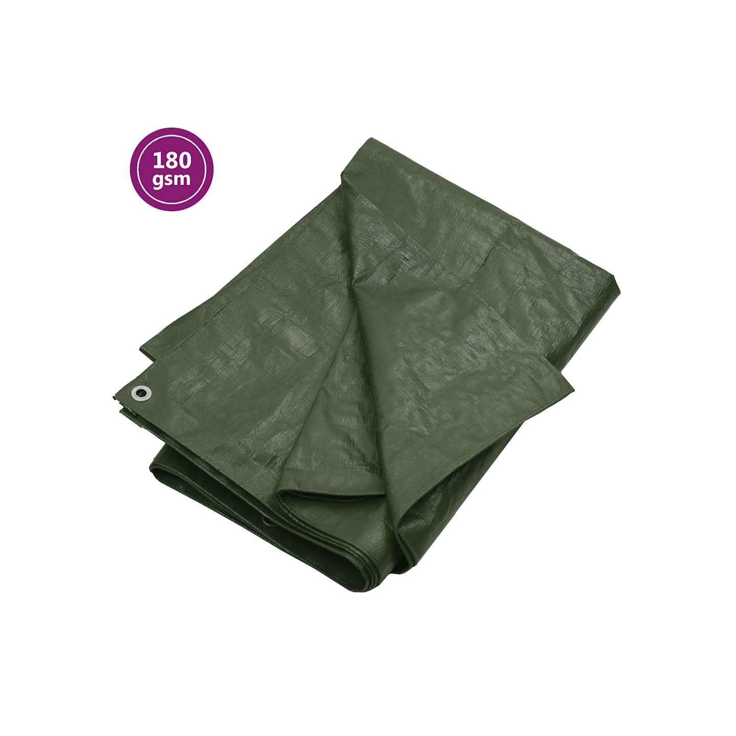 Bâche 180 g/m² 8x10 m Vert PEHD