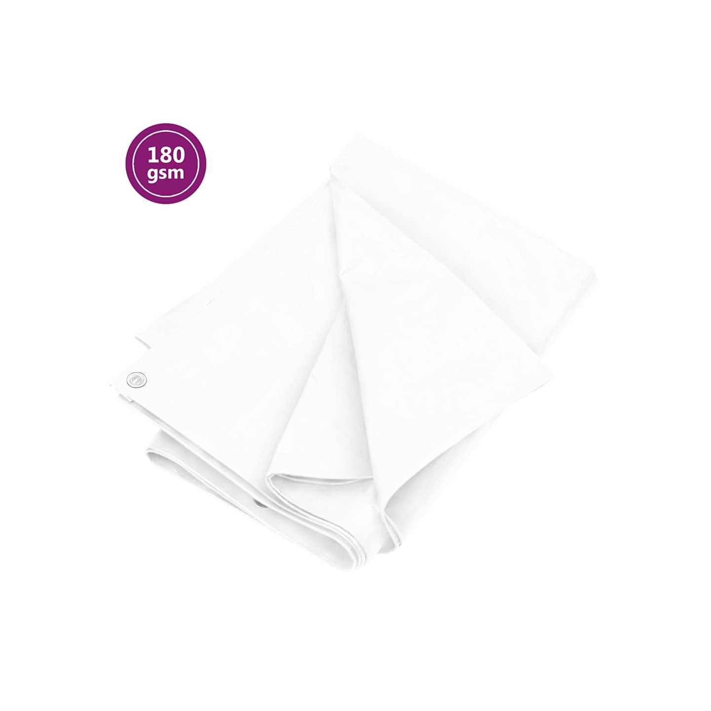 Bâche 180 g/m² 8x12 m Blanc PEHD