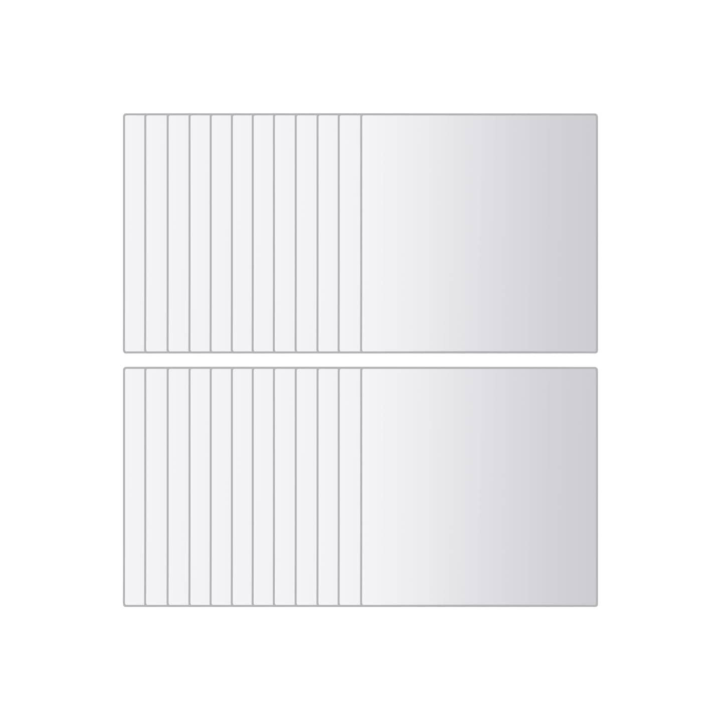Carreaux de miroir 48 pcs Carré Verre