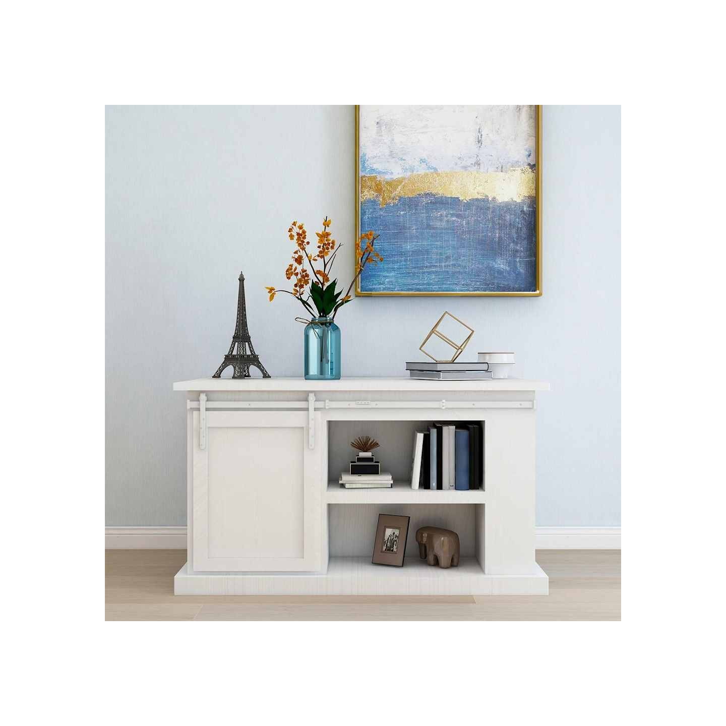 Kit mini de porte d'armoire coulissante Acier au carbone 152 cm