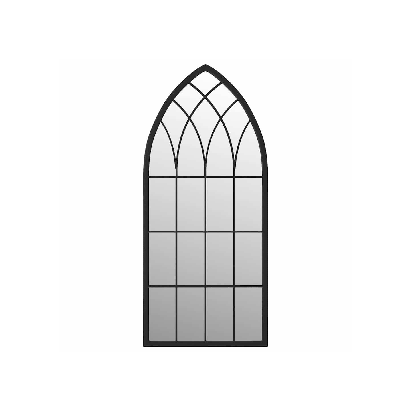 Miroir Noir 100x45 cm Fer pour utilisation à l'intérieur
