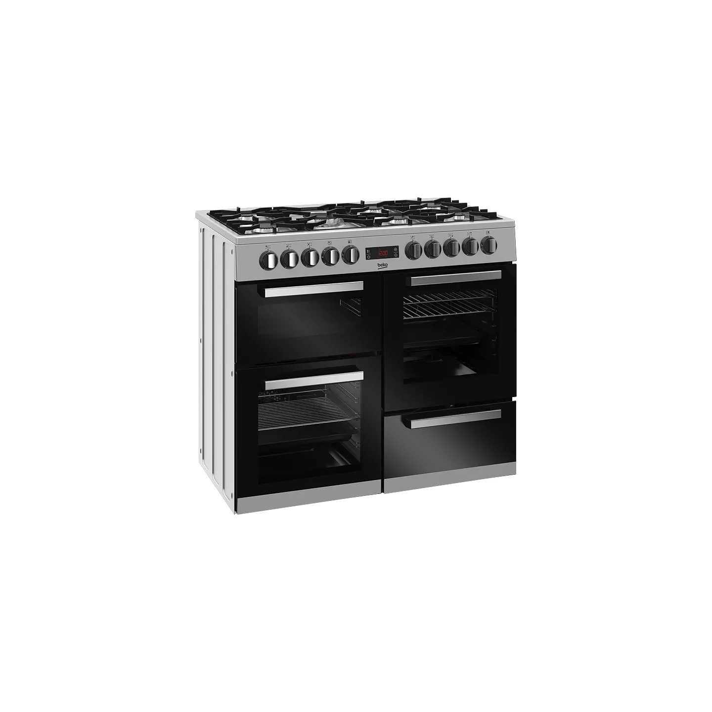 Piano de cuisson Beko PF335325DX inox 7 feux 3 fours | Nimestore