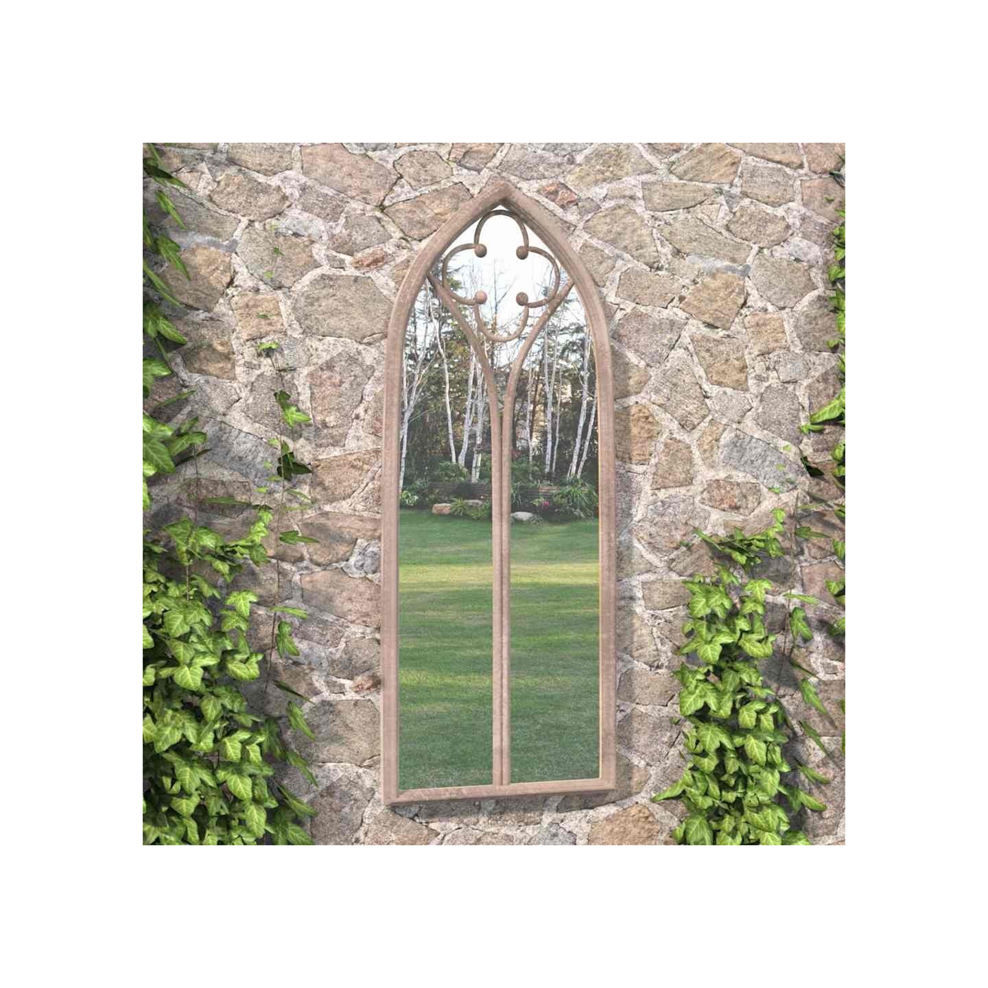 Miroir de jardin Sable 100x45cm Fer pour utilisation extérieure