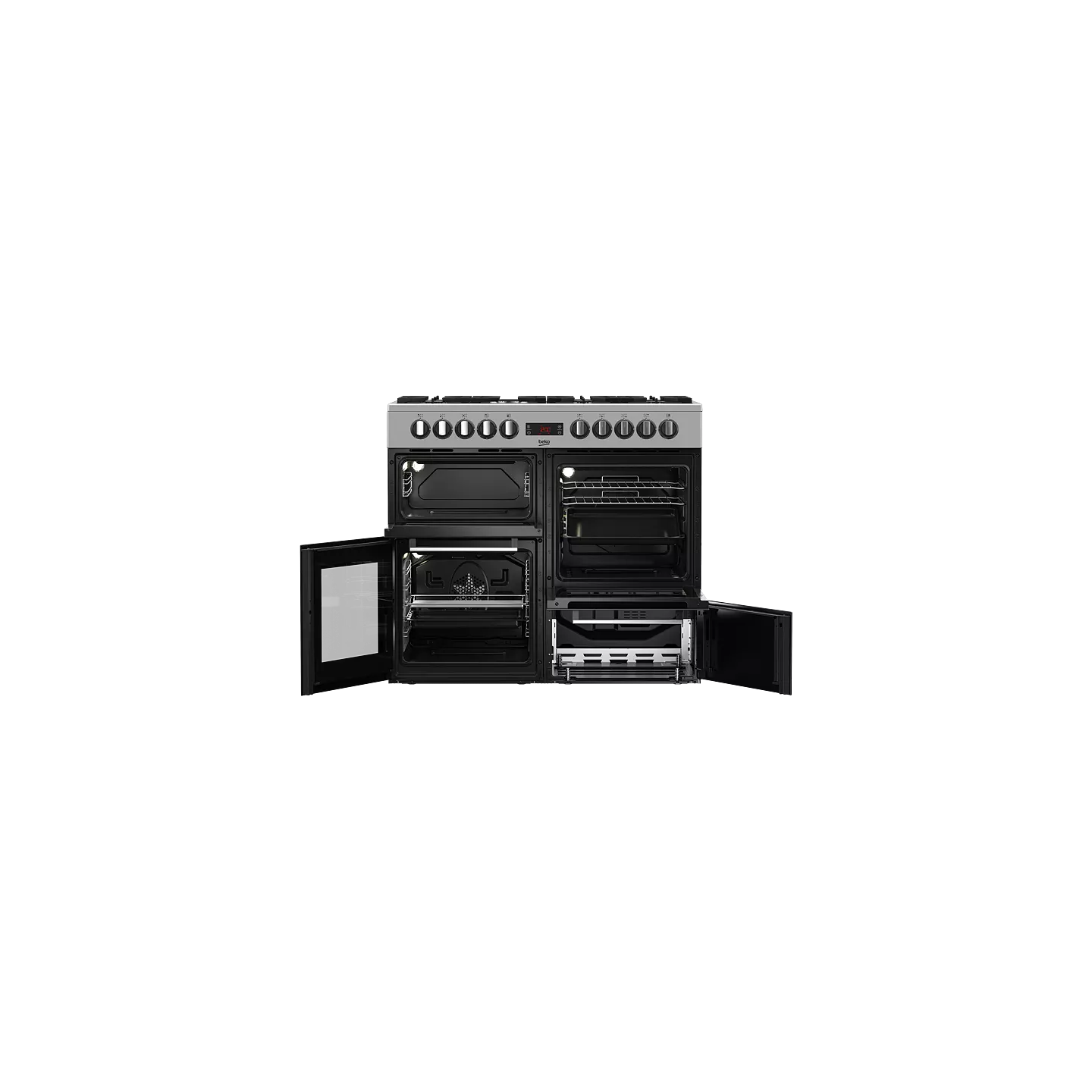 Piano de cuisson Beko PF335325DX inox 7 feux 3 fours | Nimestore