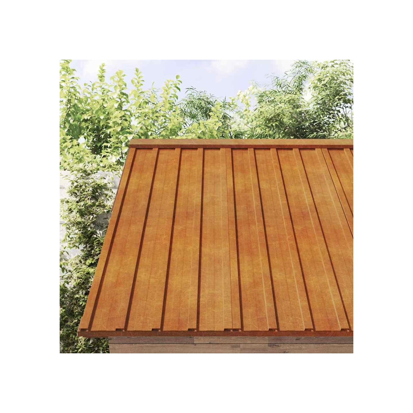 Panneaux de toiture 36 pcs rouillé 60x44 cm Acier corten