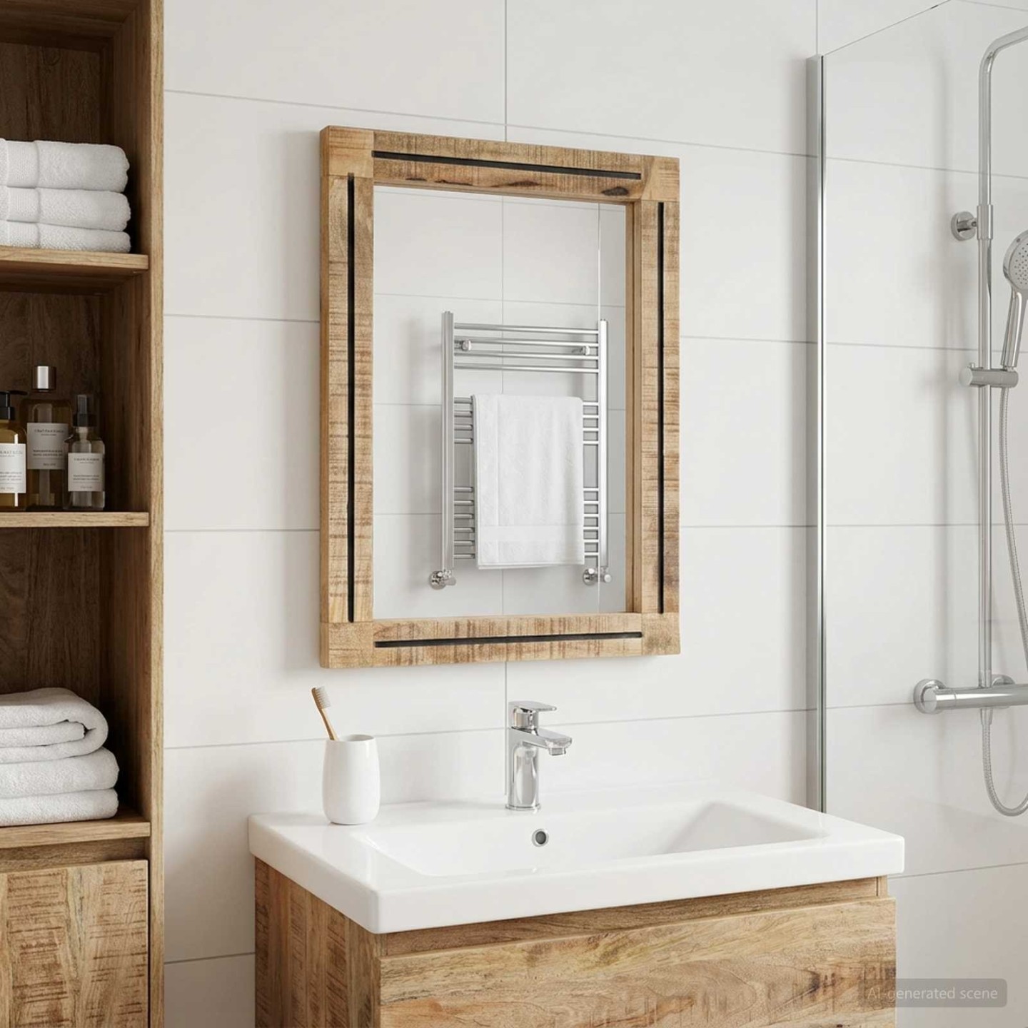 Miroir Marron et Noir 70 x 50 x 3 cm Verre