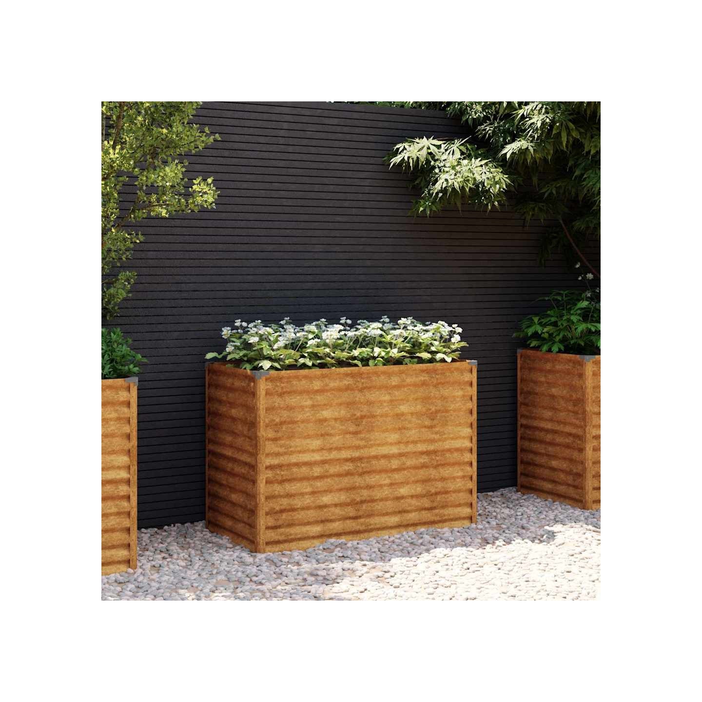 Jardinière surélevée 100x50x69 cm Acier Corten
